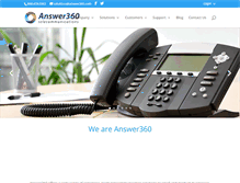 Tablet Screenshot of answer360.com